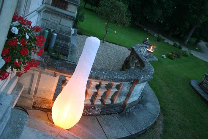 lampe gonflable à led chateau de combray