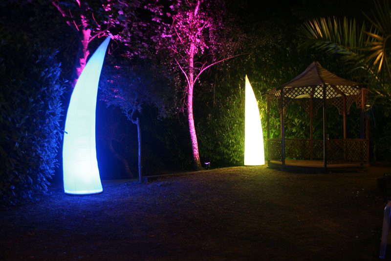 décoration lumineuse corne cône gonflable